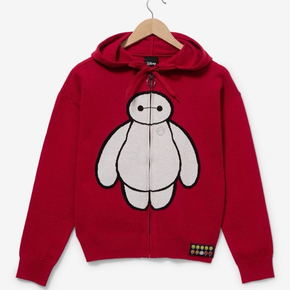 NEW Disney Big Hero 6 Baymax Women's Knit Zippered Hoodie - BoxLunch Exclusive
